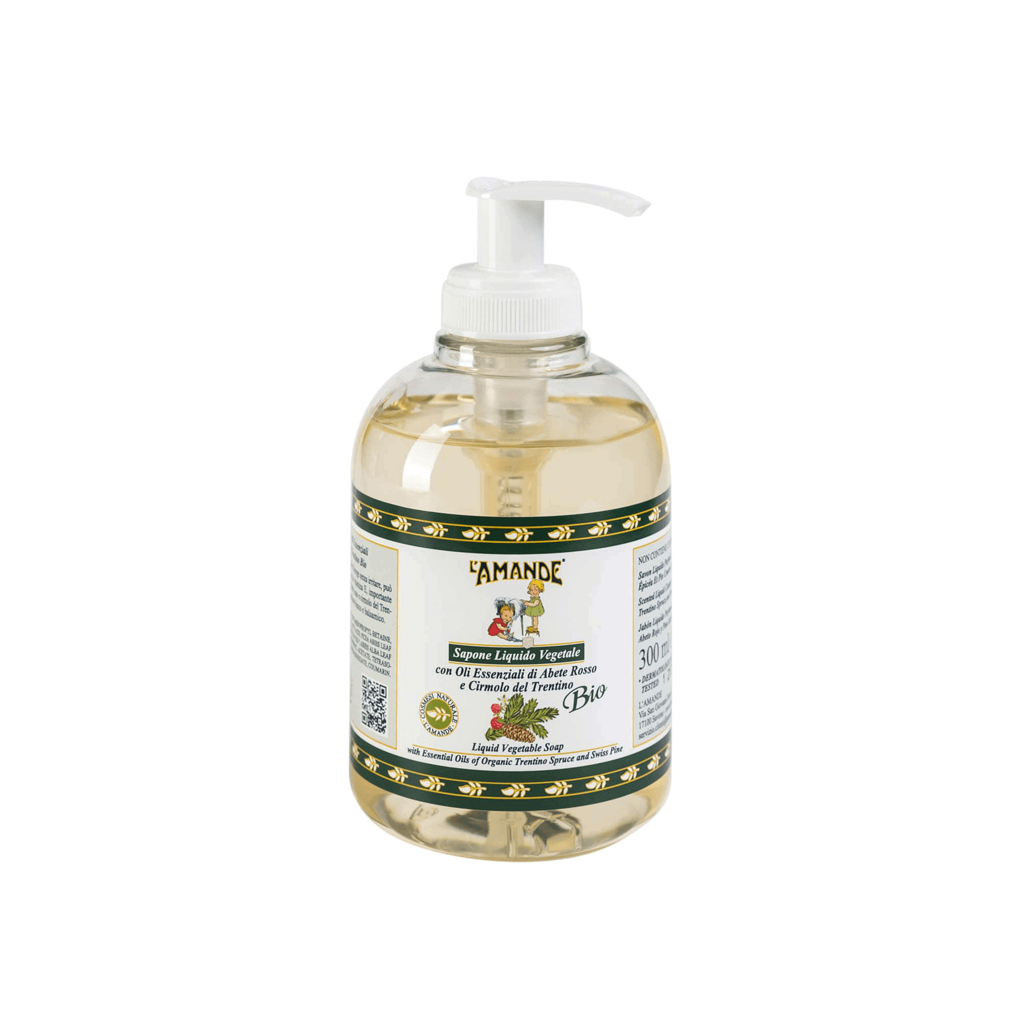 Sapone liquido Abete rosso e cirmolo del Trentino