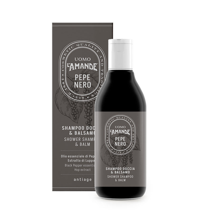 Shampoo doccia e balsamo Pepe Nero