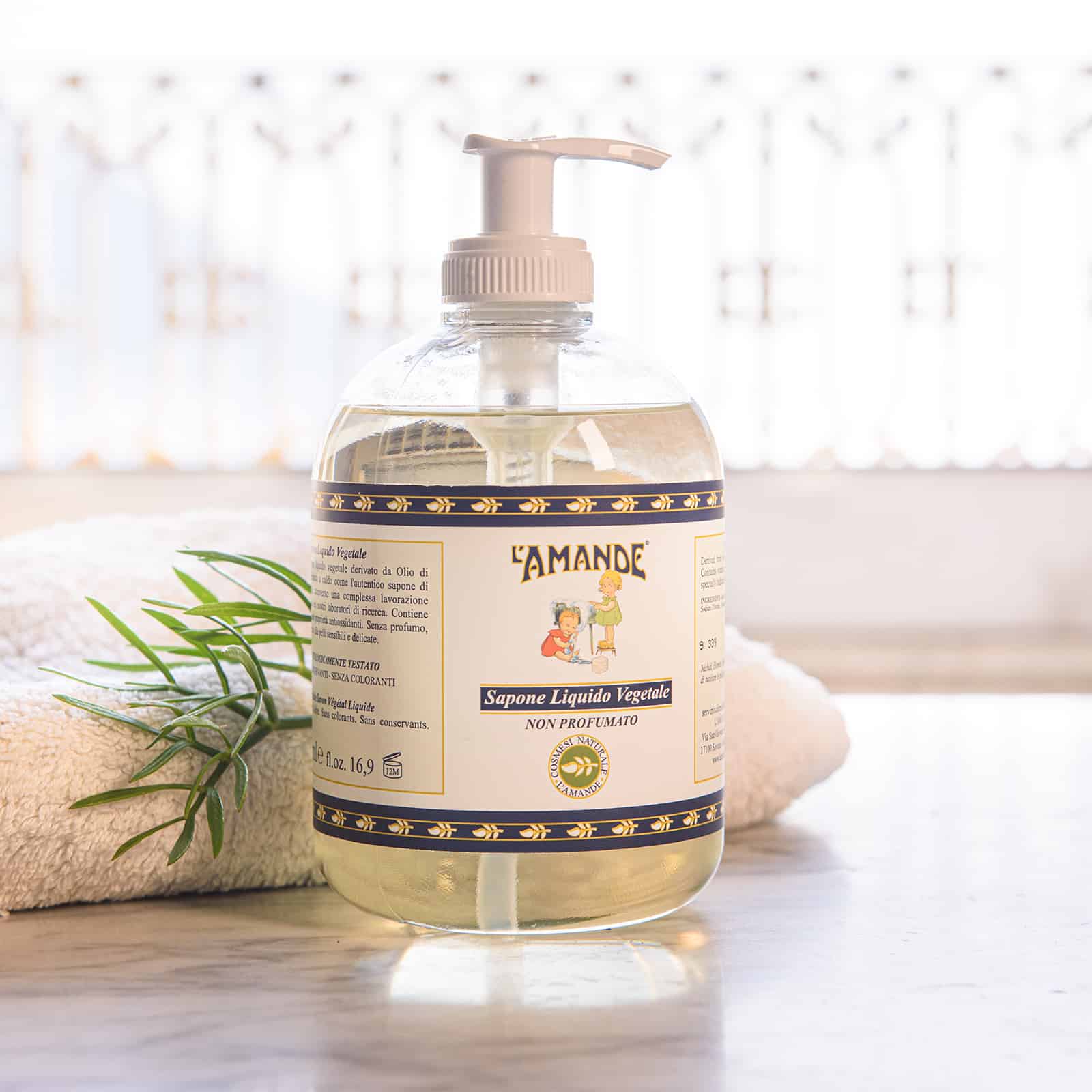 Sapone liquido vegetale non profumato