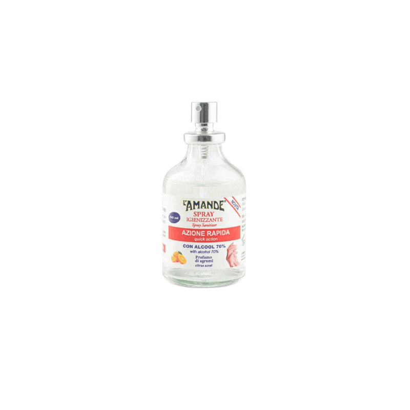 Spray igienizzante mani 50 ml – L'Amande Srl - Shop Online
