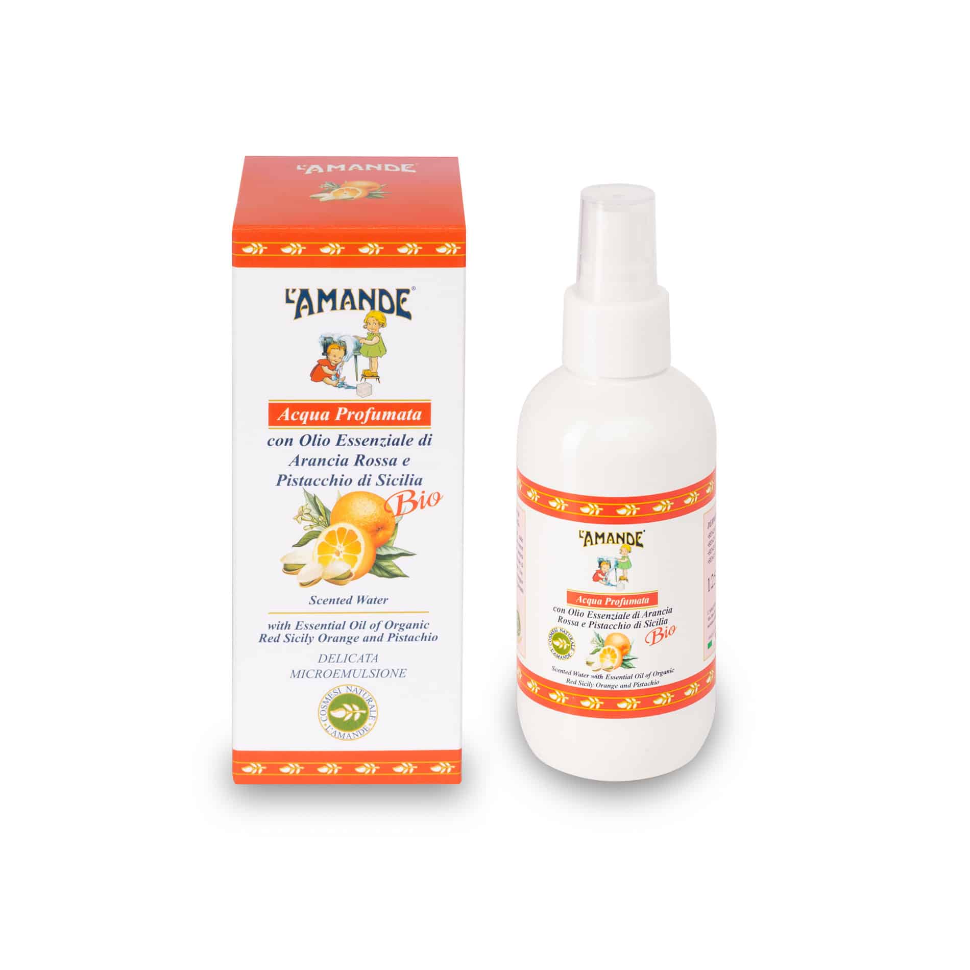 Acqua profumata Arancia rossa e Pistacchio di Sicilia