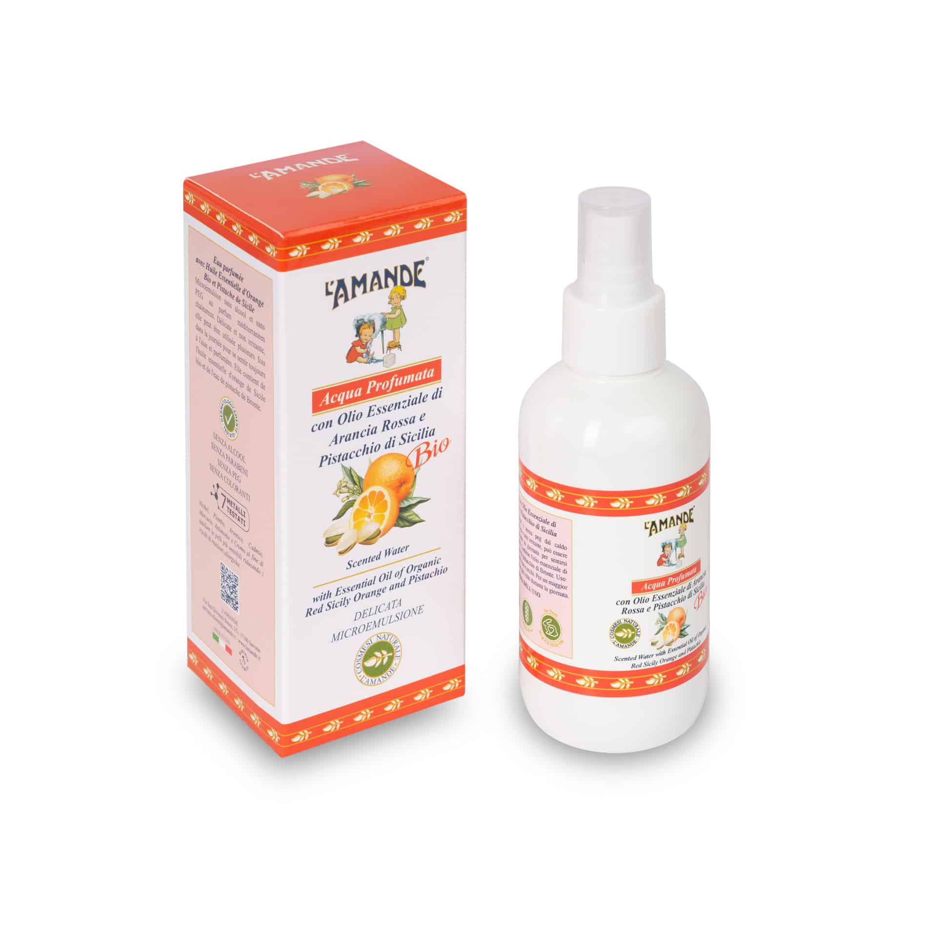 Acqua profumata Arancia rossa e Pistacchio di Sicilia