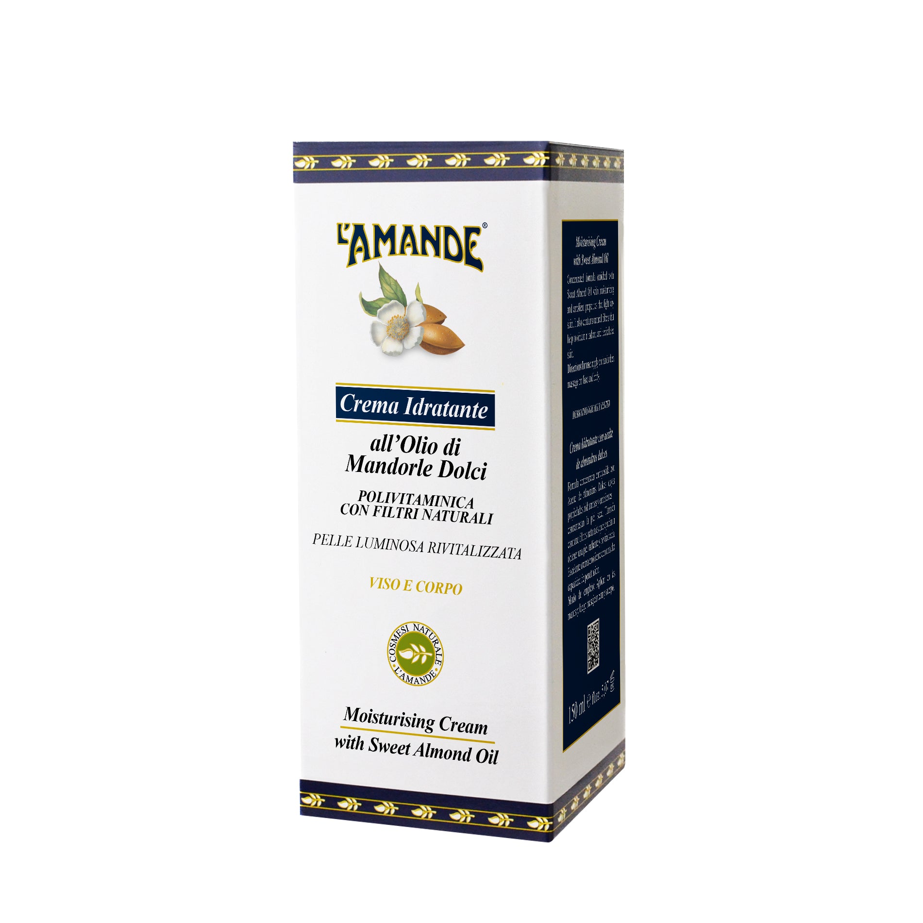 Crema idratante all'olio di mandorle dolci