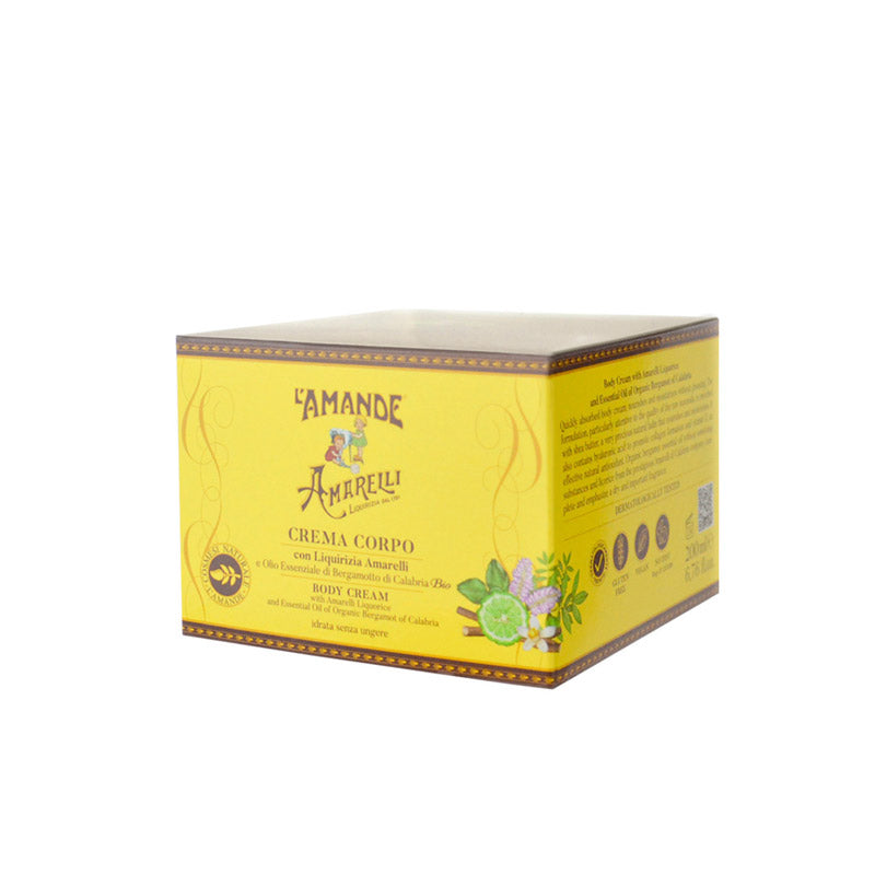 Crema corpo con Liquirizia Amarelli e Olio Essenziale di Bergamotto di Calabria Bio