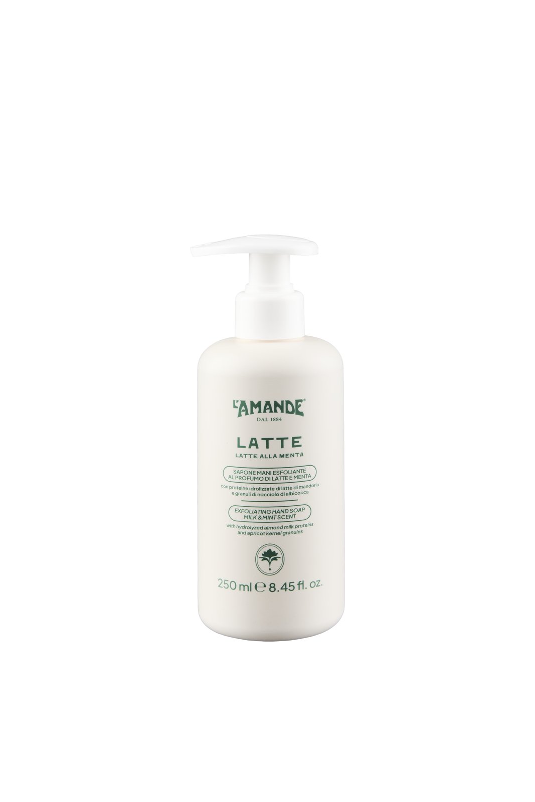 SAPONE MANI ESFOLIANTE AL PROFUMO DI LATTE E MENTA