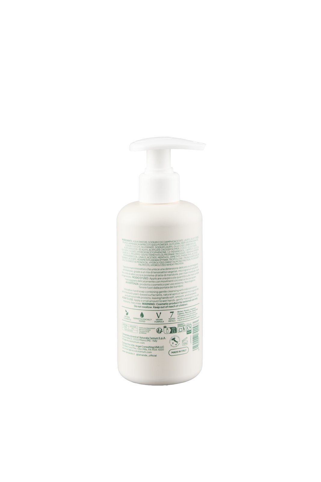 SAPONE MANI ESFOLIANTE AL PROFUMO DI LATTE E MENTA