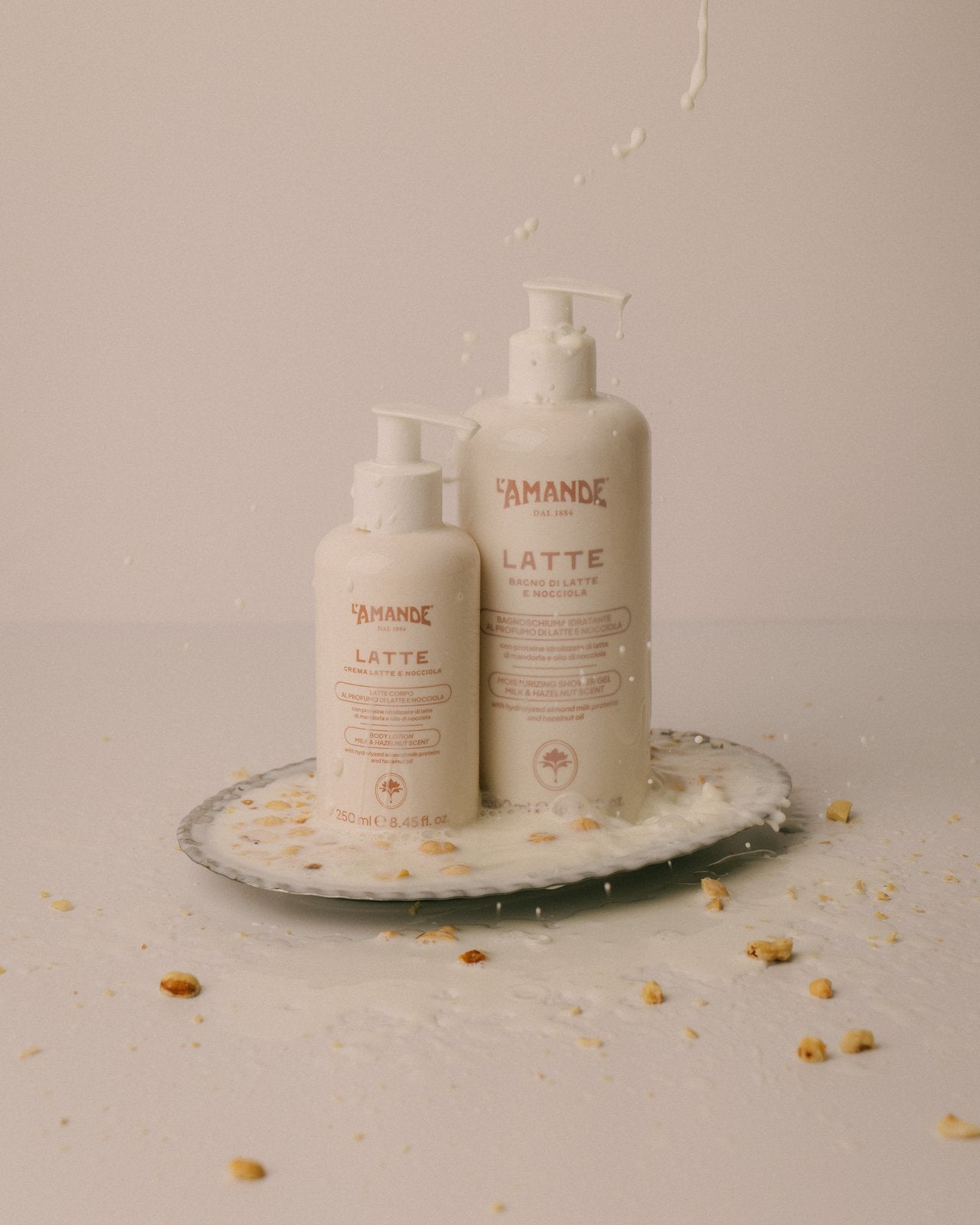 KIT PER IL CORPO AL PROFUMO DI LATTE E NOCCIOLA