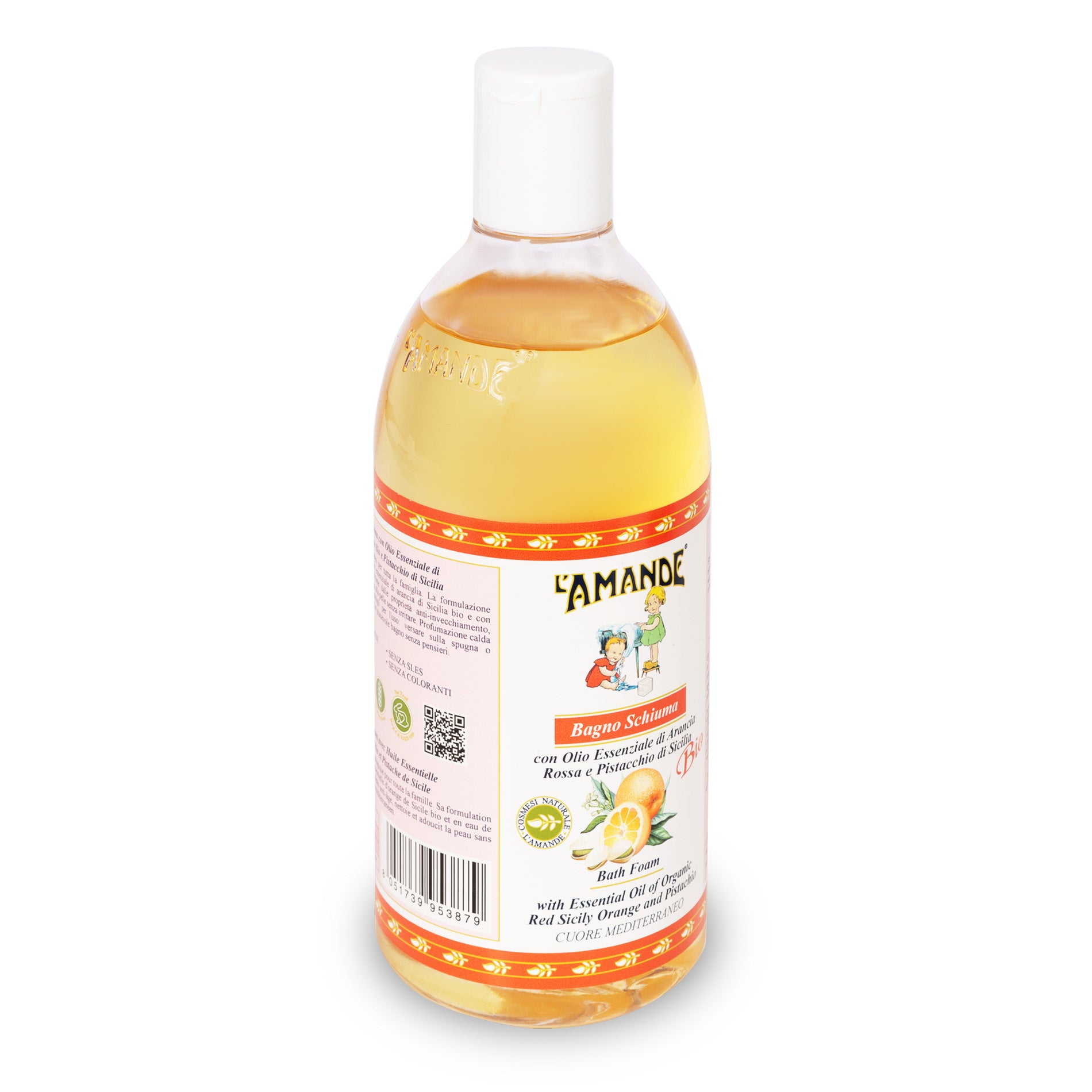 Bagno schiuma Arancia rossa e Pistacchio di Sicilia