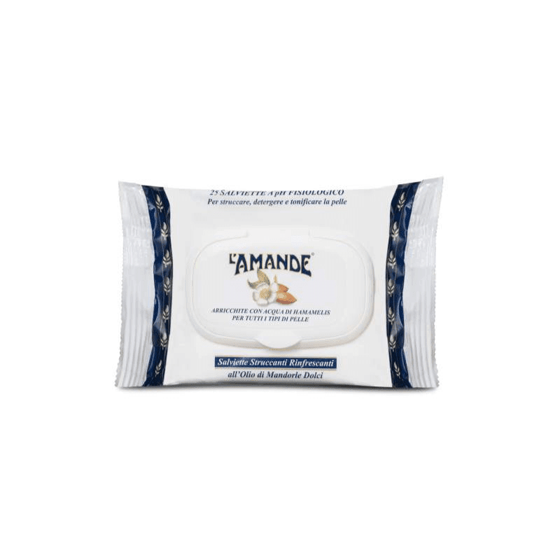 Salviette struccanti all’olio di mandorla dolci