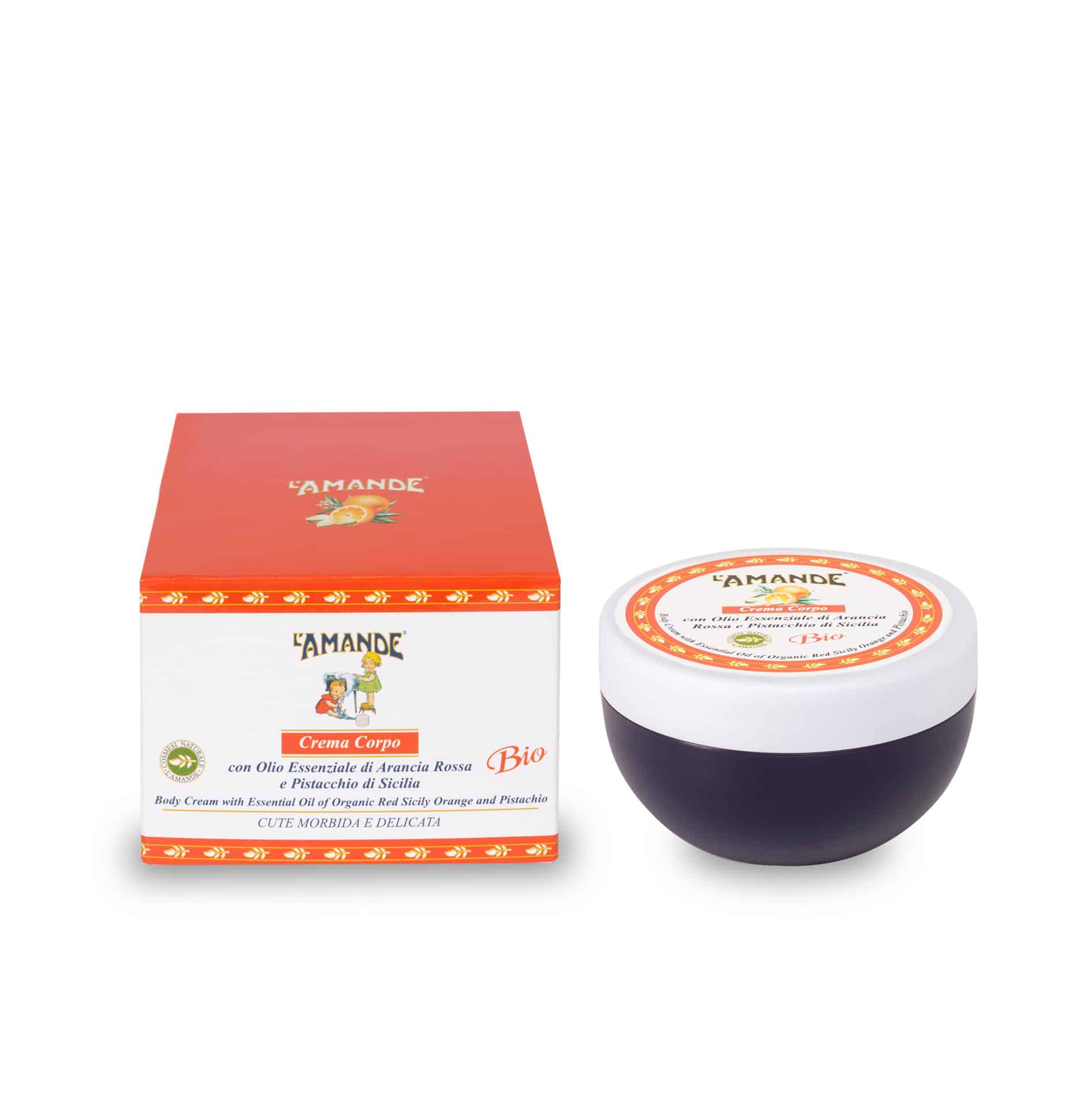 Crema corpo Arancia rossa e Pistacchio di Sicilia