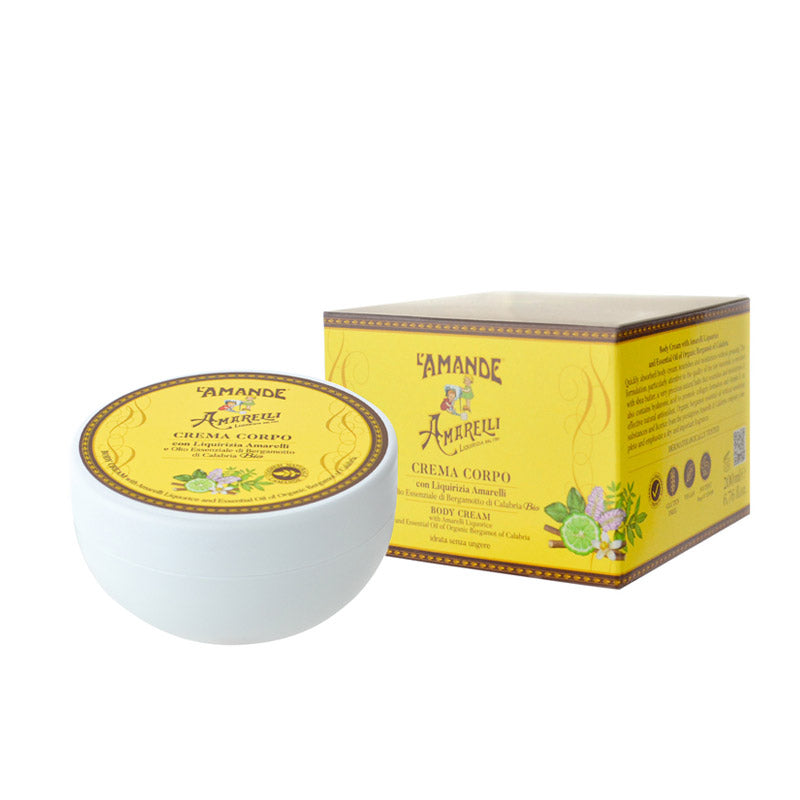 Crema corpo con Liquirizia Amarelli e Olio Essenziale di Bergamotto di Calabria Bio